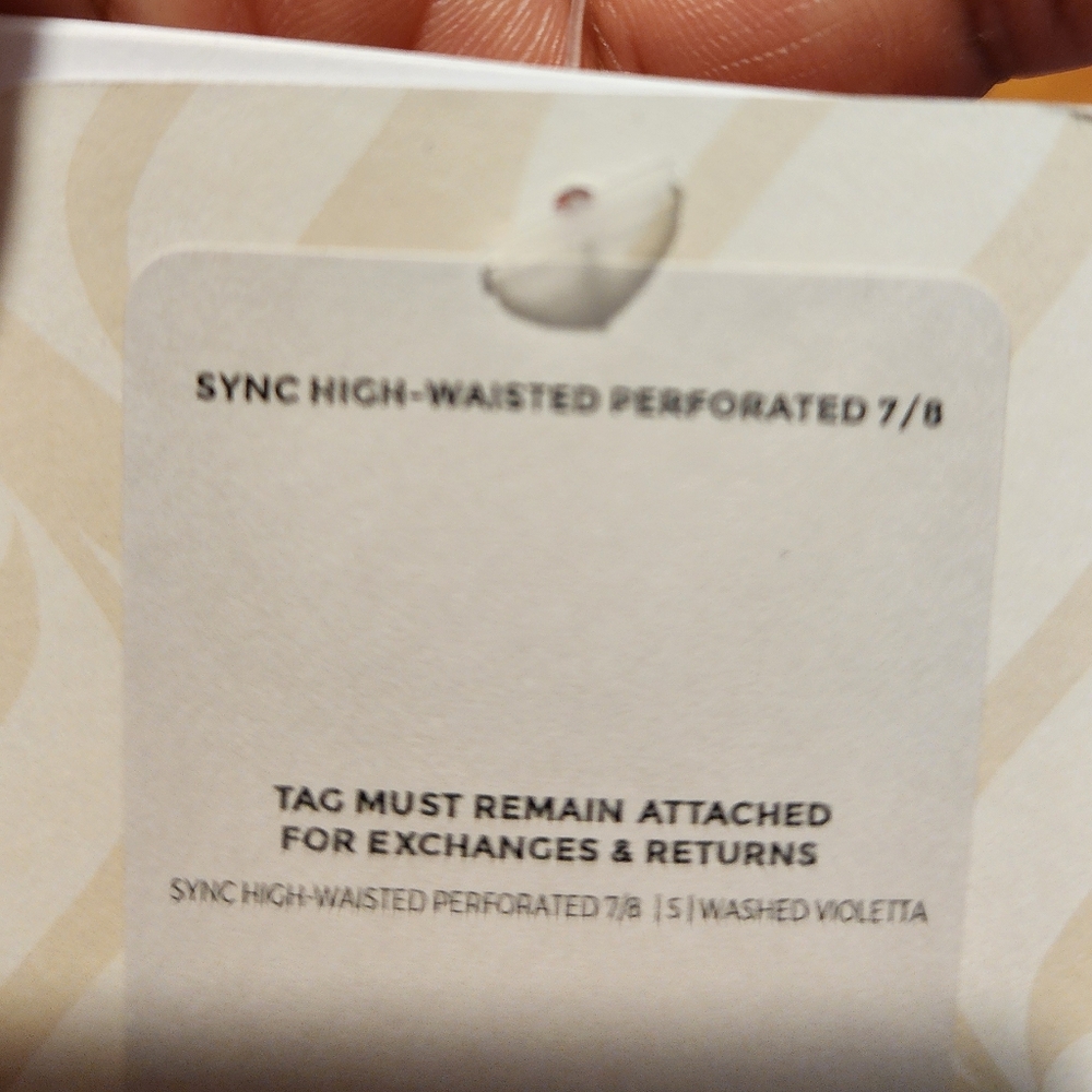 New Fabletics  Leggings Athletic Washed Violetta Sync Seamless High-Waisted 7/8 - Picture 8 of 12